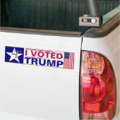 Ik heb gestemd voor TRUMP Bumpersticker (Op Truck)