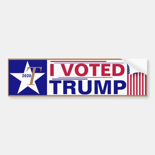 Ik heb gestemd voor TRUMP Bumpersticker (Voorkant)