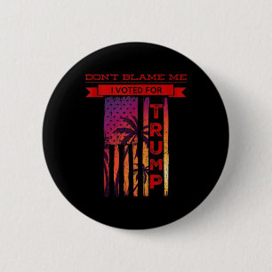 Ik heb gestemd voor Trump Palm Tree American Ronde Button 5,7 Cm