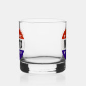 Ik heb gestemd whisky glas (Rechts)