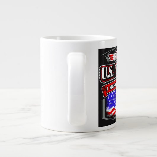 Ik heb getekend dat ik koffie mok heb gediend (Achterkant)