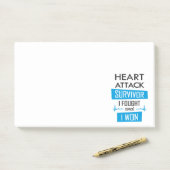 Ik heb gevochten en ik heb Post-it gewonnen. Post-it® Notes (Op bureau)