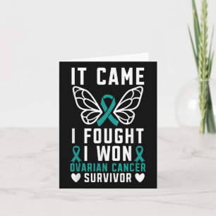 Ik heb gevochten voor de Ovarian Cancer Survivor F Kaart