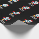 Ik heb gewoon wat ruimte nodig, grappige Rocket Pu Cadeaupapier (Hoek)