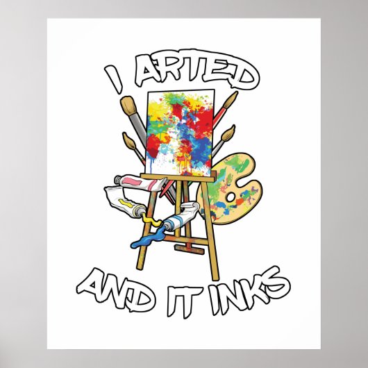 Ik heb geworteld en het inkt poster (Voorkant)