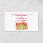 Ik heb Gingerbrood House verplaatst Informatiekaartje (Achterkant)