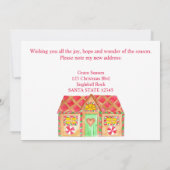 Ik heb Gingerbrood House verplaatst Kaart (Achterkant)