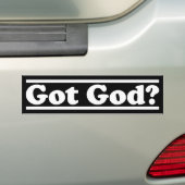 Ik heb God Bumpersticker (Op auto)