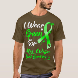 Ik heb groen Draag voor mijn WIFE-spinale kartonne T-shirt