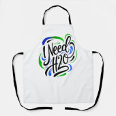 Ik heb H2O-script nodig Schort (Voorkant)