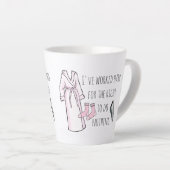 Ik heb hard gewerkt om niets te doen latte mok (Rechterhoek)