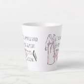 Ik heb hard gewerkt om niets te doen latte mok (Voorkant)