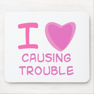 Ik heb hart (liefde) dat problemen veroorzaakt muismat