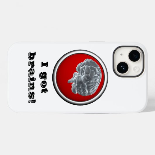 Ik heb hersenen. Case-Mate iPhone case (Achterkant (horizontaal))