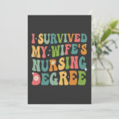 Ik heb het Afstuderen van mijn vrouw in de verplee Aankondiging (Staand voorkant)