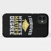 Ik heb het Afstuderen van mijn vrouw overleven. Case-Mate iPhone Case (Achterkant (horizontaal))