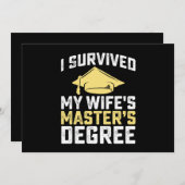 Ik heb het Afstuderen van mijn vrouw overleven. Kaart (Voorkant / Achterkant)