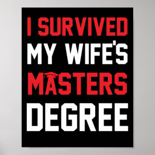 Ik heb het Afstuderen van mijn vrouw overleven. Poster