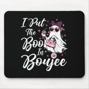 Ik heb het boek in Boujee Ghost Funny Pink Leopard Muismat