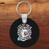 Ik heb het boek in Boujee Ghost Retro Zebra Leopar Sleutelhanger (Voorkant)