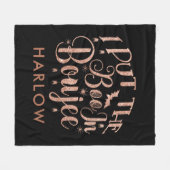 Ik heb het boek in BOUJEE Halloween gezet Fleece Deken (Voorkant (Horizontaal))