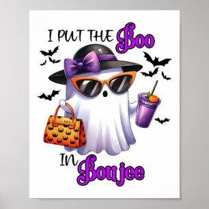 Ik heb het boek in Boujee Schattige Ghost Hallowee Poster
