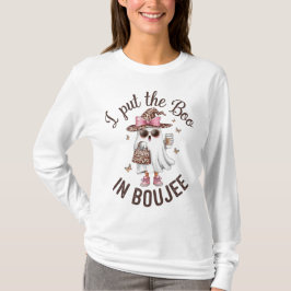 Ik heb het boek in boujee schattige halloween gees t-shirt