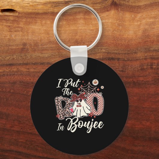 Ik heb het boek in Boujee Schattige Leopard Retro Sleutelhanger (Voorkant)