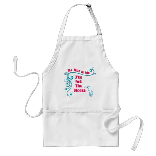 Ik heb het Booze Apron. Standaard Schort (Voorkant)