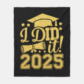 Ik heb het gedaan 2025 Afstuderen Afstuderen klass Fleece Deken (Voorkant)