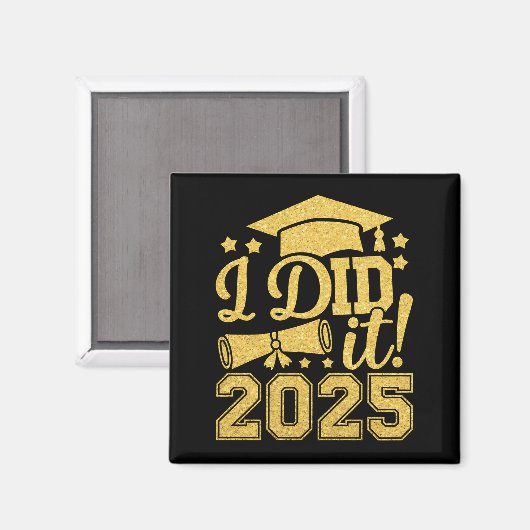 Ik heb het gedaan 2025 Afstuderen Afstuderen klass Magneet (Voorkant / Achterkant)