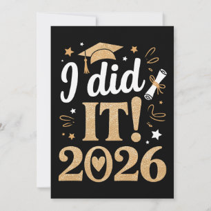 Ik heb het gedaan Klas van 2026 Afstuderen 26 Afge Kaart