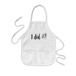 Ik heb het gedaan. Schort Kinderen