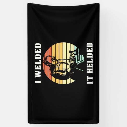 Ik heb het geholpen spandoek (Verticaal)