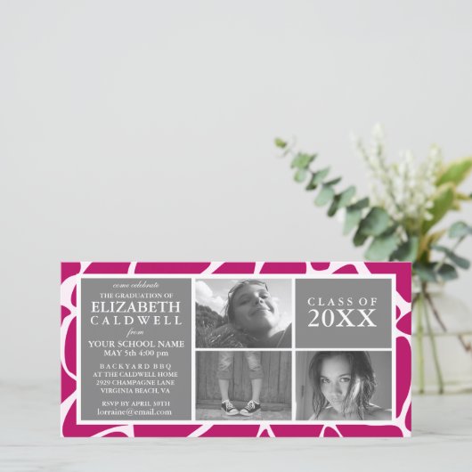 Ik heb het gemaakt! Aankondiging van de afstuderen (Staand voorkant)