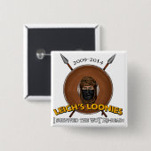 Ik heb het herlezen overleefd vierkante button 5,1 cm (Voorkant /achterkant)