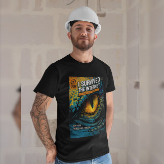 Ik heb het internet overleefd, nu controleer ik fe t-shirt