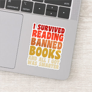 Ik heb het lezen van verboden boeken overleefd Gra Sticker