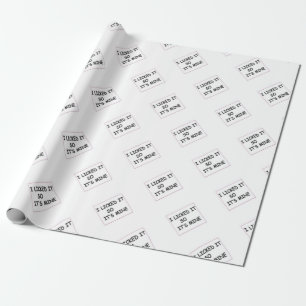 Ik heb het licentie gegeven cadeaupapier