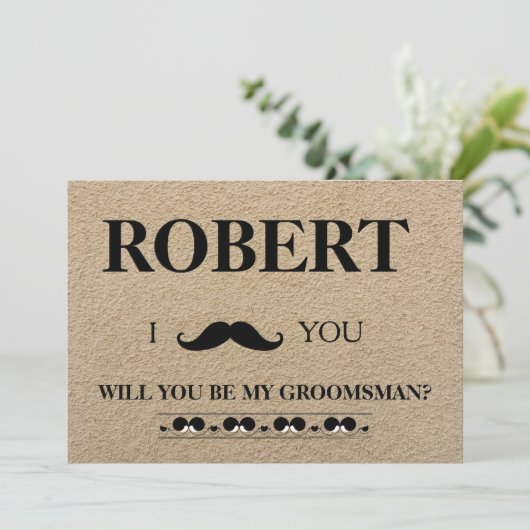 Ik heb het meisje, ben je mijn Groomsman? Kaart (Staand voorkant)