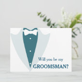 Ik heb het meisje, ben je mijn Groomsman? Kaart (Staand voorkant)