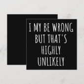 ik heb het mis , maar dat is hoogst onwaarschijnli save the date (Voorkant / Achterkant)