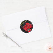 Ik heb het niet gedaan. ronde sticker (Envelop)