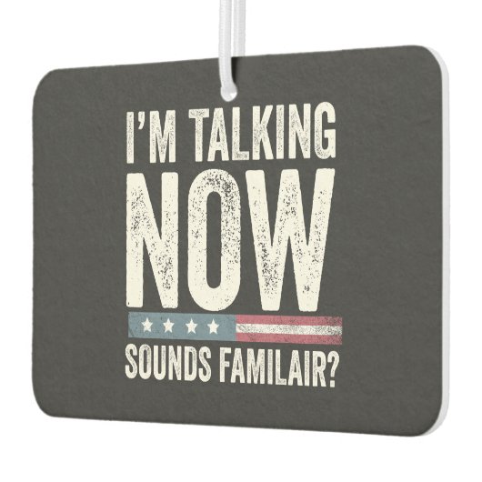 Ik heb het nu, klinkt bekend? Trump Harris Luchtverfrisser (Links)