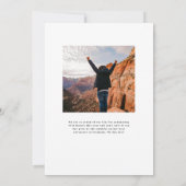 Ik heb het onder de knie! Afstuderen foto aankondi Kaart (Achterkant)