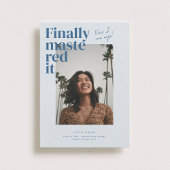 Ik heb het onder de knie! Afstuderen foto aankondi Kaart