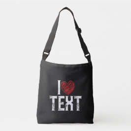 IK HEB HET OVER RED HEART DESIGN CROSSBODY TAS