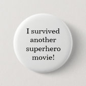 Ik heb het overleefd ronde button 5,7 cm (Voorkant)