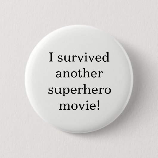 Ik heb het overleefd ronde button 5,7 cm (Voorkant)