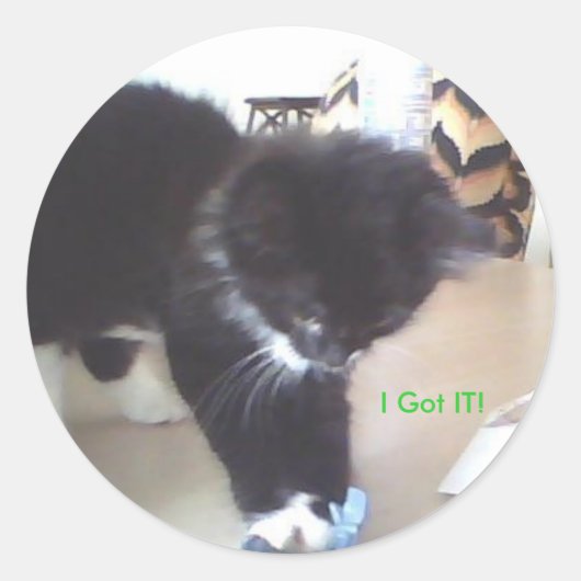 Ik heb het! ronde sticker (Voorkant)